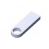 USB 2.0-флешка на 16 Гб с мини чипом и круглым отверстием, белый