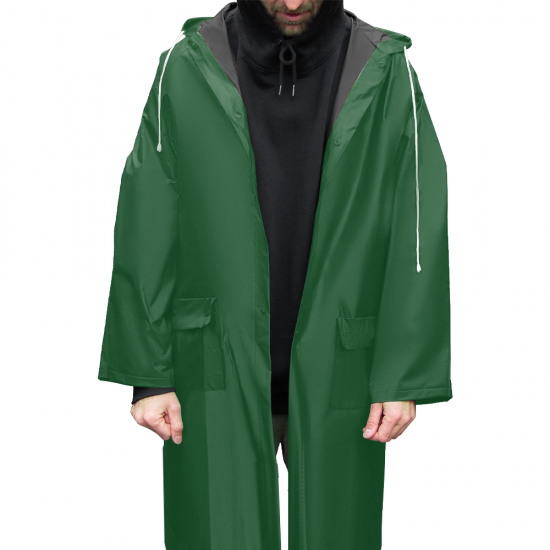 Дождевик Belfast Bi-color, материал PVC, размер XL-XXL, темно-зеленый-черный