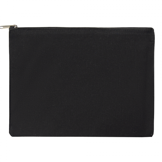 Косметичка из хлопка Caravan 340, плотность 340 г/м2, размер 20,5*28 см, черная Косметичка из хлопка Caravan 340, плотность 340 г/м2, размер 20,5*28 см, черная