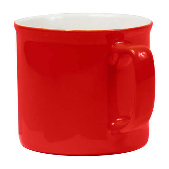 Кружка фарфоровая Casa Grande Sunflower Varnish глянцевая, красная, 430 мл