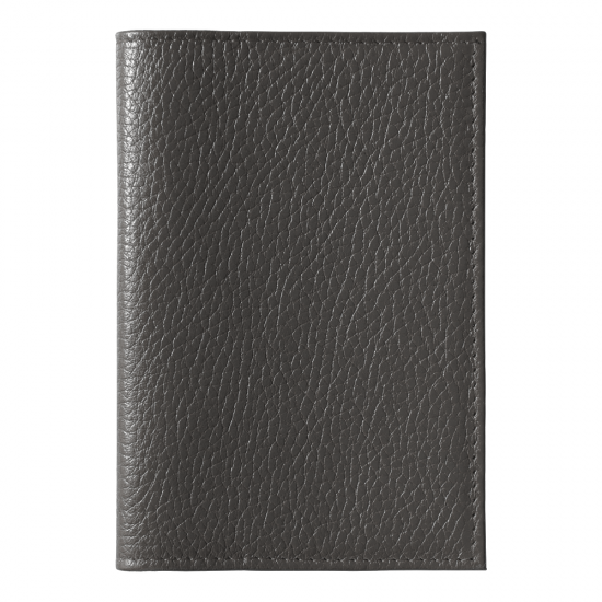Обложка для паспорта Leather Sky Flotter Trend из натуральной кожи, темно-серая