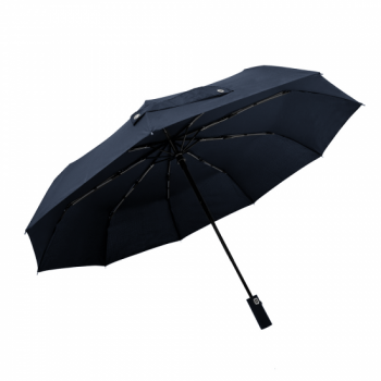 Зонт складной автоматический c плавным закрытием, Forest Lotus Safeclosing, диаметр 117 см, 9 панелей, в подарочной коробке, темно-синий