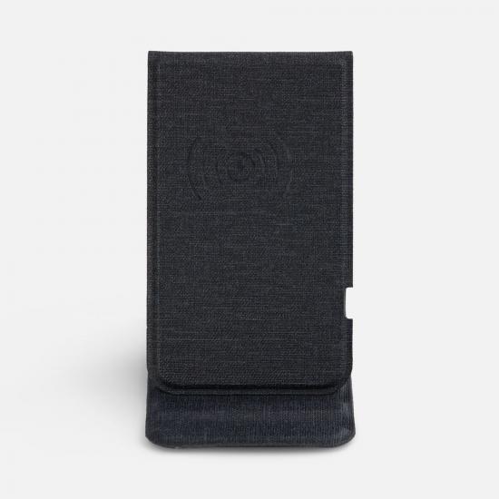 Подставка для смартфона с беспроводной зарядкой Kickstand, серая
