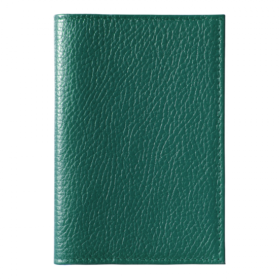 Обложка для автодокументов Leather Sky Flotter Sun из натуральной кожи, зеленая