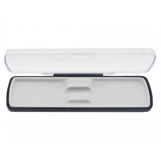 Футляр для ручки Pencase Uno, пластик, прозрачный/черный