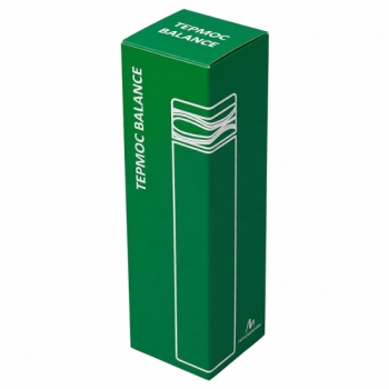 Термос Balance вакуумный стальной, 500 мл, пластиковая крышка, зеленый, матовый