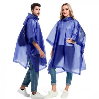 Дождевик пончо Budget туристический один размер, синий Дождевик пончо Budget туристический один размер, синий