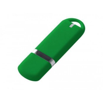 USB-флешка на 128 ГБ 3.0 USB, с покрытием soft-touch, зеленый
