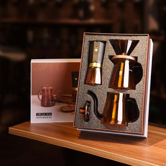 Кофейный набор Amber Coffee Maker Set, оранжевый с черным Кофейный набор Amber Coffee Maker Set, оранжевый с черным