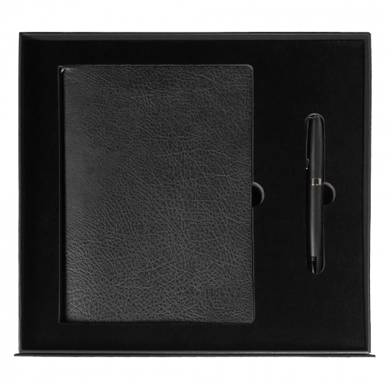 Набор подарочный Solution Prestige Duo (Ежедневник B5, ручка шариковая), черный
