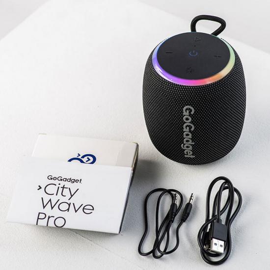 Беспроводная колонка c подсветкой CityWave Pro, черная