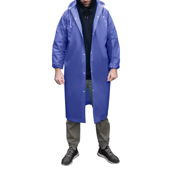 Дождевик RainForest, унисекс, материал EVA, размер XL-XXL, темно-синий