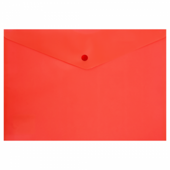 Папка-конверт Workmate А4 с кнопкой, плотность 180 мкр, красный