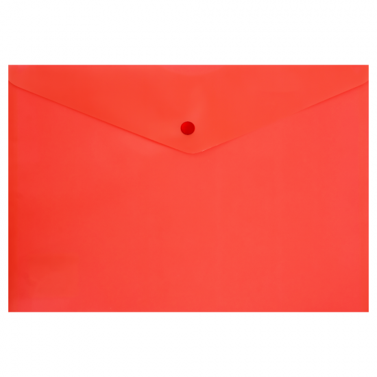 Папка-конверт Workmate А4 с кнопкой, плотность 180 мкр, красный