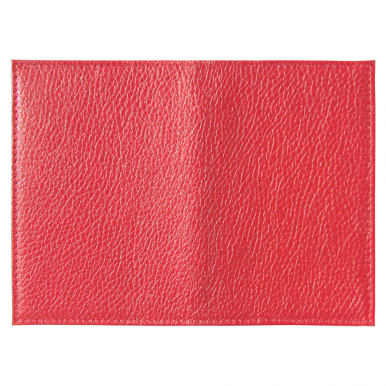 Обложка для автодокументов Leather Sky Flotter Sun из натуральной кожи, красная 4060С