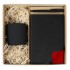 Набор подарочный Solution Prestige Trio ( ежедневник Flexy Latte Soft Touch Black Edition Color, кружка Casa Grande Lupin Soft, ручка Zorro), черный с красным