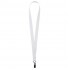 Лента для бейджа Neckband, белая