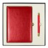 Набор подарочный Solution Duo (ежедневник City Nebraska, ручка Legend Soft Touch Mirror Gold), красный