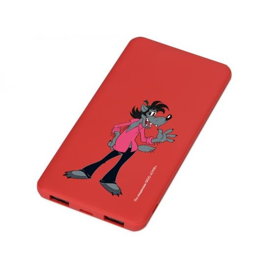 Внешний аккумулятор Ну, погоди!, 5000 mAh, красный