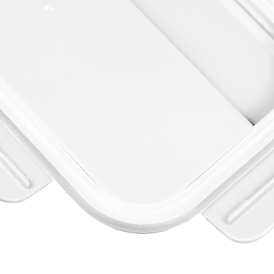 Герметичный контейнер для еды (ланч бокс)  BON VOYAGE, пластиковый, белый-оранжевый, 1100 мл. Герметичный контейнер для еды (ланч бокс)  BON VOYAGE, пластиковый, белый-оранжевый, 1100 мл.