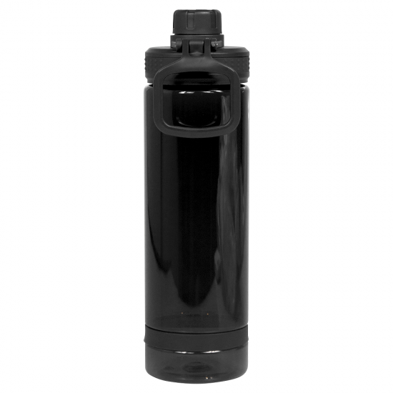 Бутылка для воды Oslo, 700 мл, пластиковая, с силиконовым кольцом, черная Бутылка для воды Oslo, 700 мл, пластиковая, с силиконовым кольцом, черная