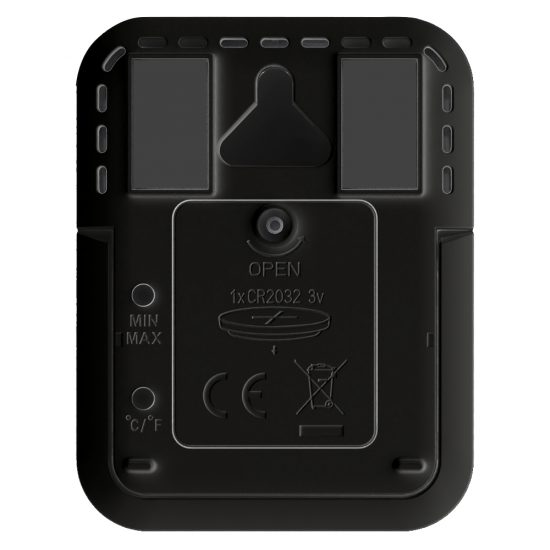 Термометр-гигрометр Phoenix настольный/настенный,с ж/к дисплеем, черный