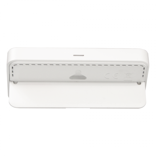 Часы настольные Chronos с термометром и гигрометром, с ж/к дисплеем, белые