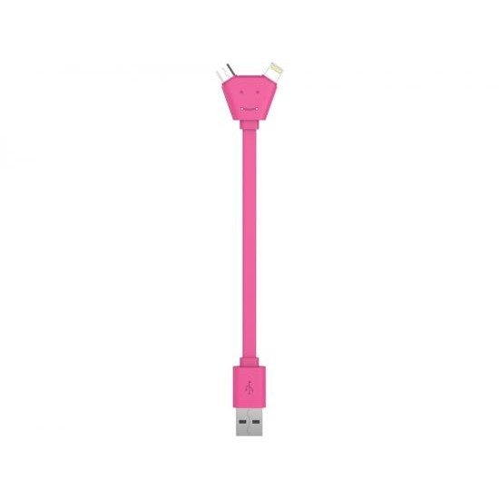 USB-переходник XOOPAR Y CABLE, розовый USB-переходник XOOPAR Y CABLE, розовый