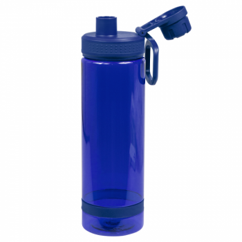 Бутылка для воды Oslo, 700 мл, пластиковая, с силиконовым кольцом, синяя