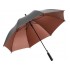 Зонт-трость Double face, серый/медный
